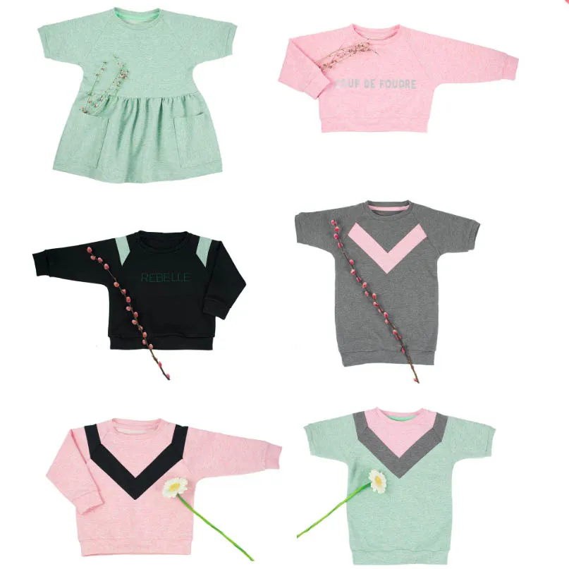 Patroon Isa sweater(jurk) & croptop - Kids  - Bel' etoile